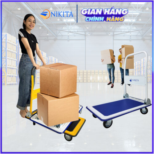 Xe đẩy hàng sàn thép - tải trọng cao - 150 đến 300kg - Ảnh 9