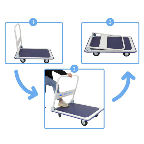 Xe đẩy hàng sàn thép - tải trọng cao - 150 đến 300kg - Ảnh 3