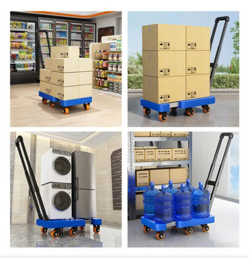 Xe kéo hàng Mini nhỏ gọn - Tải trọng cao - Để cốp Ô tô 2025 - Ảnh 2